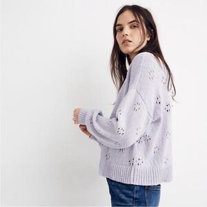 Madewell Pointelle Knit Crewneck Sweater 179